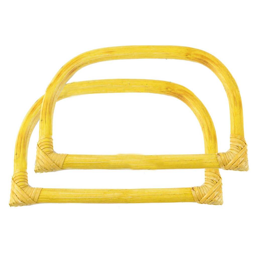 Rattan Purse Handles 2pcs 5in