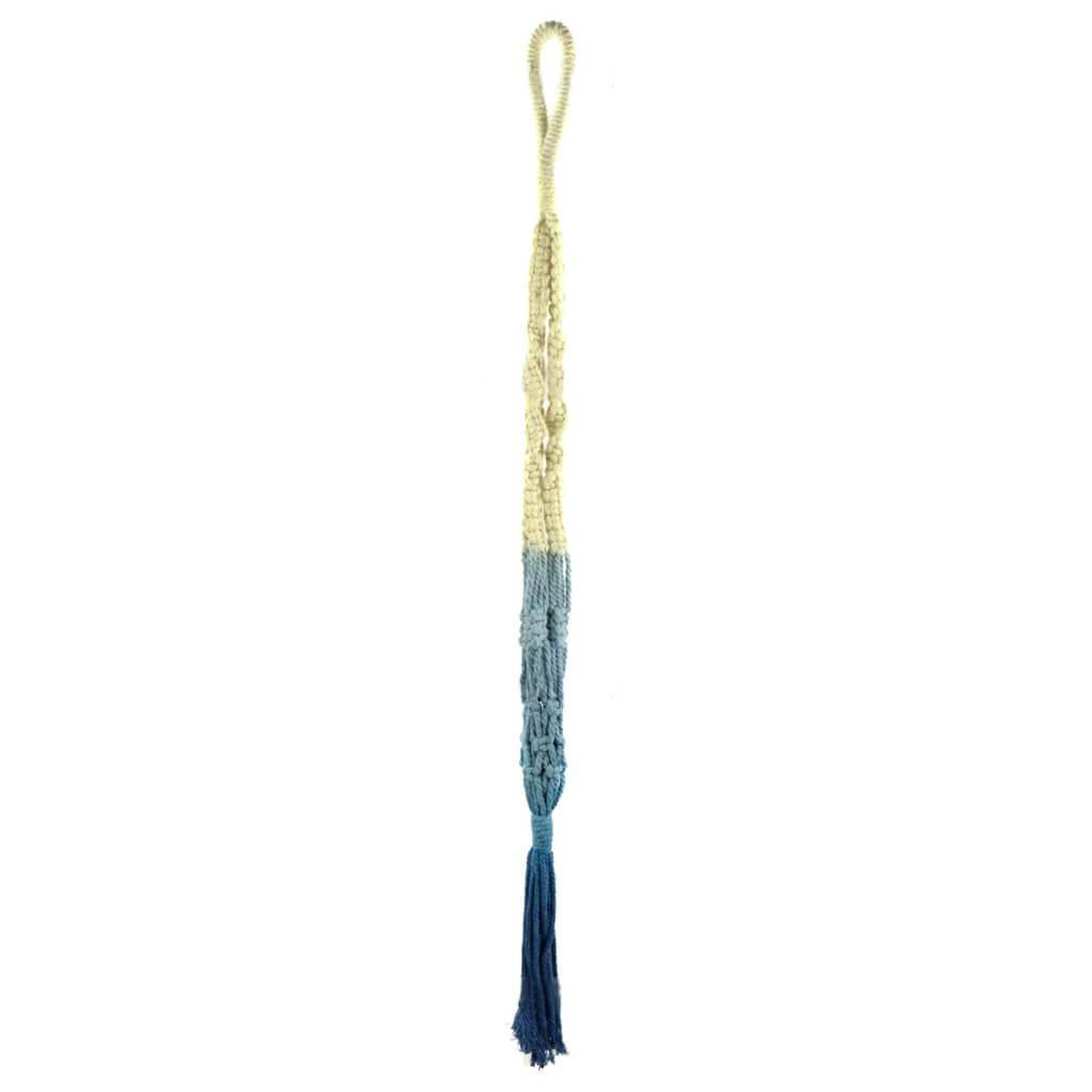 Dyed Blue Pot Hanger 39in
