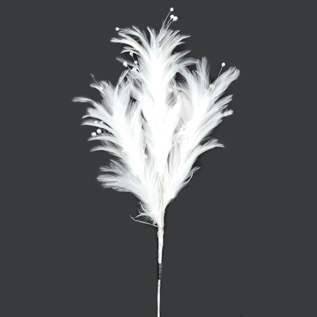 Hackle Feather Stem 22in