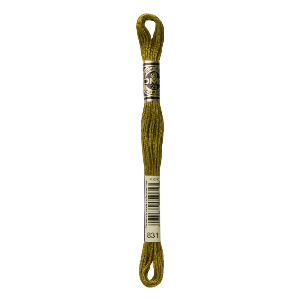 Dmc Floss Medium Golden Olive Olive 