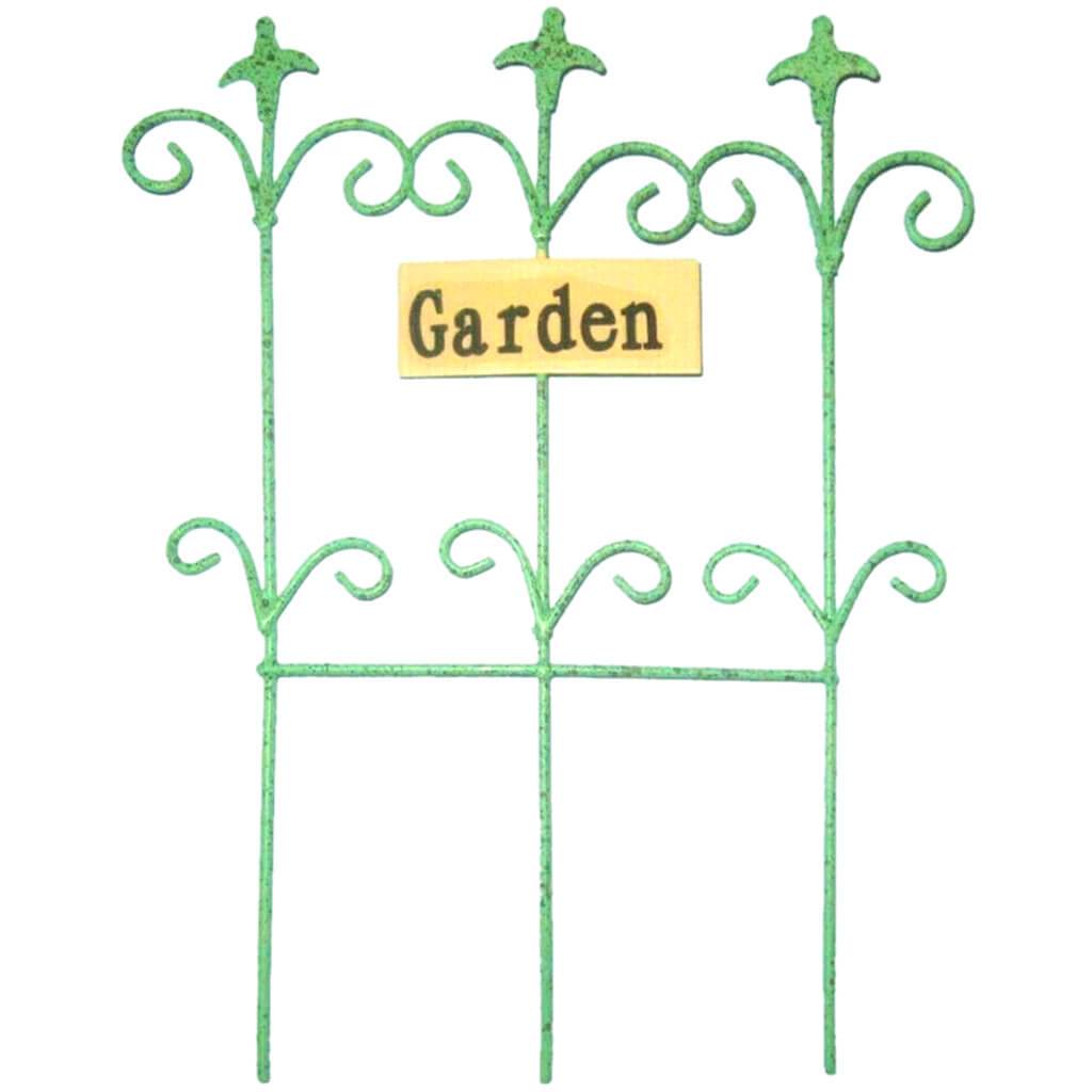 Teal &quot;Garden&quot; Sign  5.25in