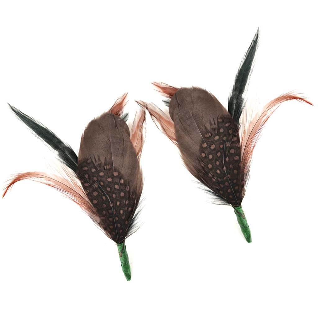 Feather Pick 5-6in Black/Burnt Umber/Dark Roast