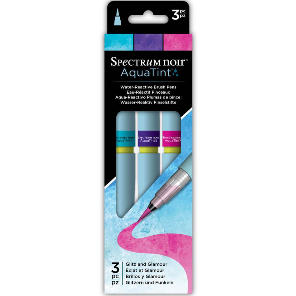 Spectrum Noir Aquatint Pens 3pcs Set Glitz &amp; Glamour