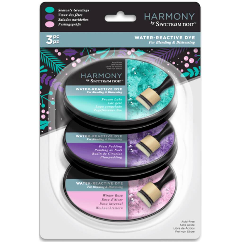 Harmony Water Reactive 3Pc Ink Pad Season's Greetings