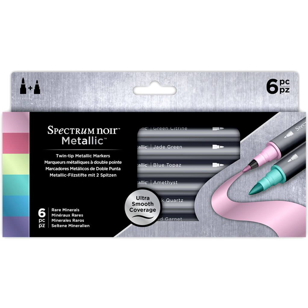 Spectrum Noir Metallic Markers 6pk Rare Minerals