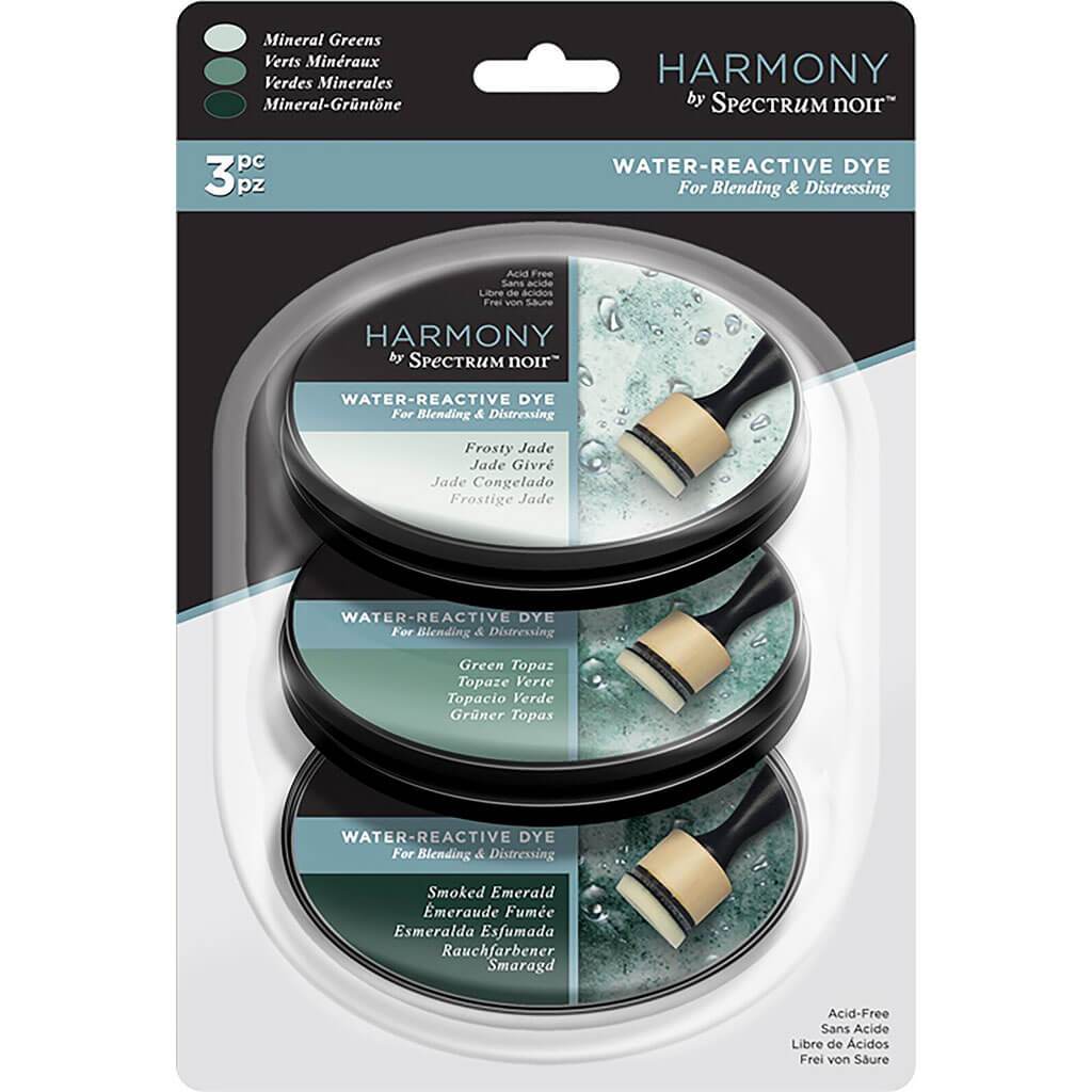 Harmony Water Reactive 3Pc Sn Ink Pad Mineral Greens