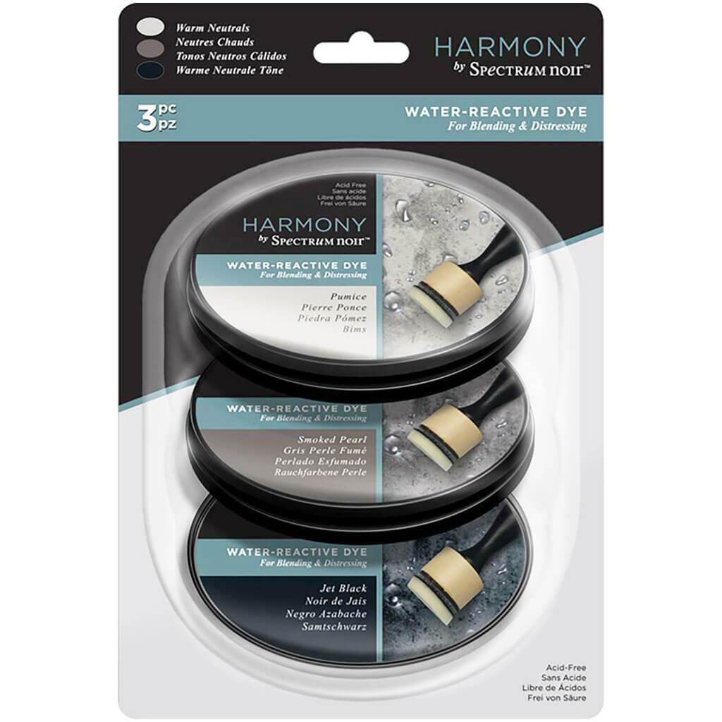 Harmony Water Reactive 3Pc Sn Ink Pad Warm Neutrals