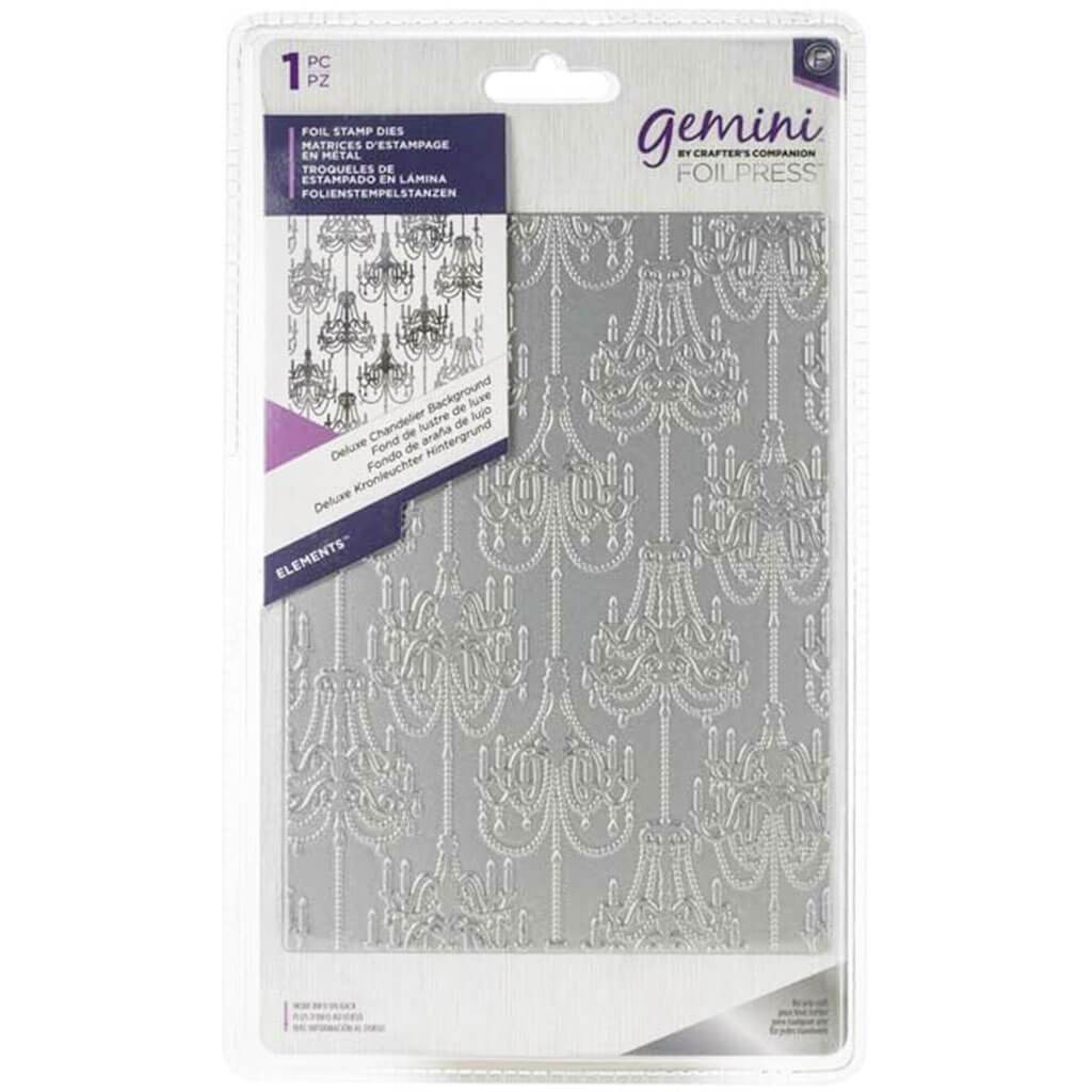 Gemini Foil Stamp Die Deluxe Chandelier Background