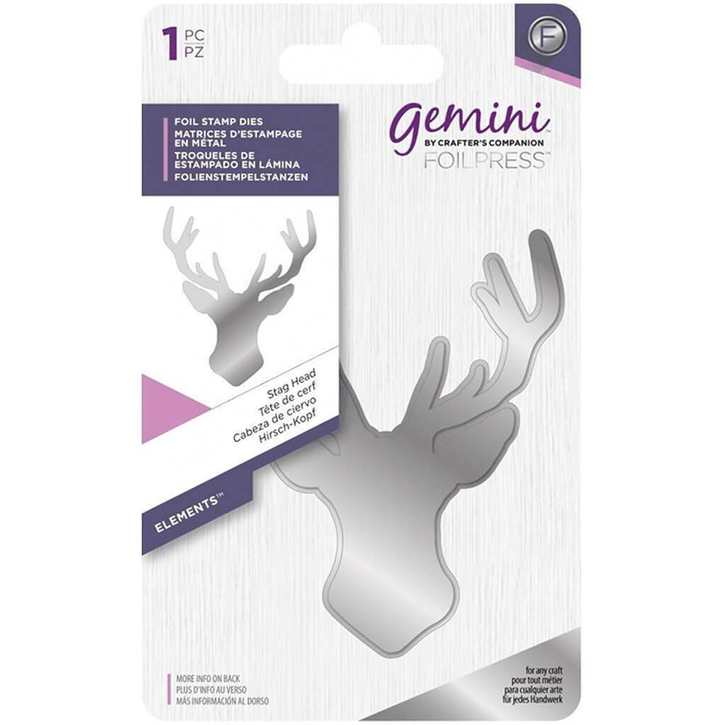 Gemini Foil Stamp Die Stag Head