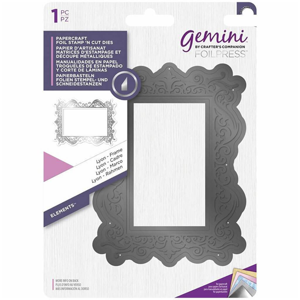 Gemini Foil Stamp â€?N’ Cut Die Lyon Frame