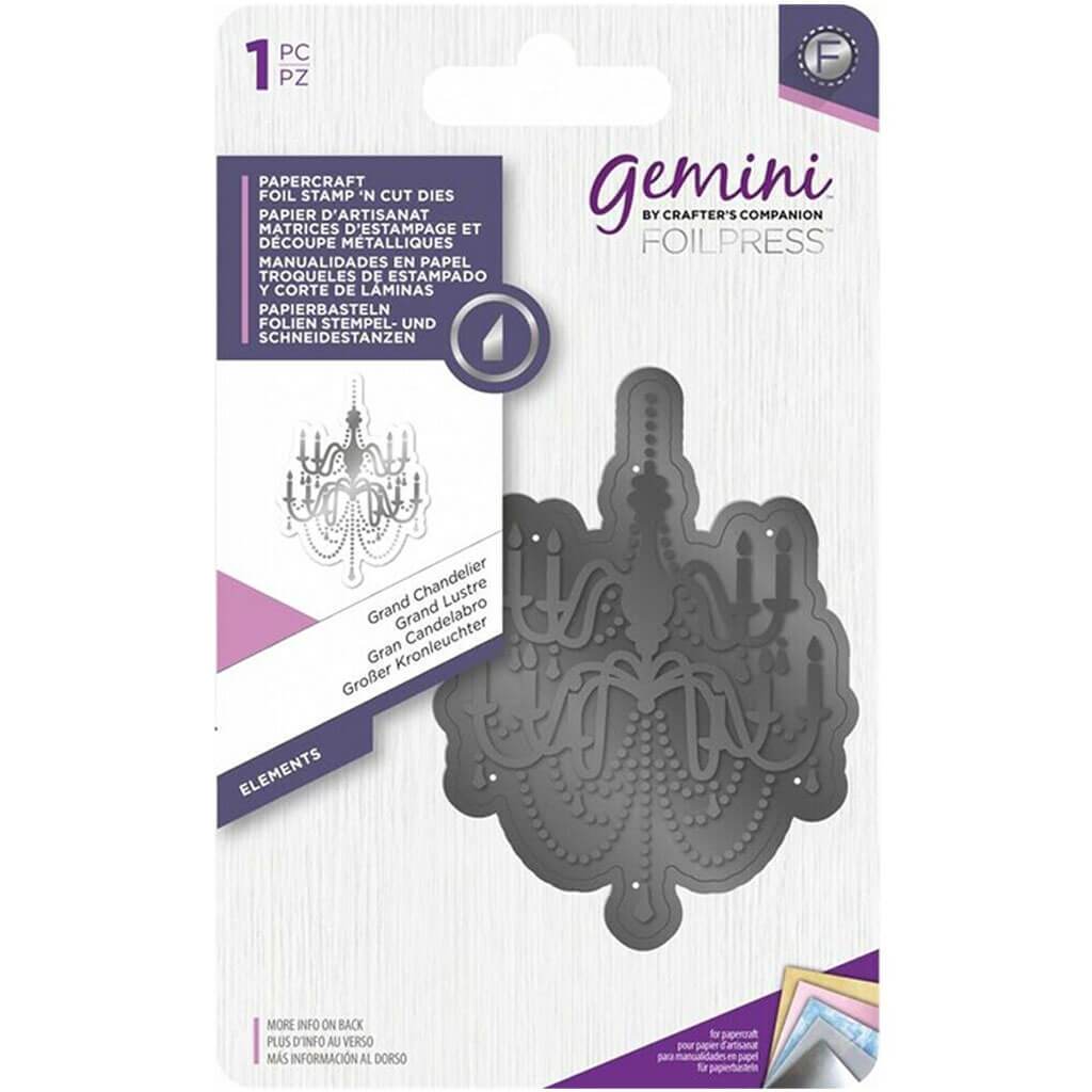 Gemini Foil Stamp â€?N’ Cut Die Grand Chandelier