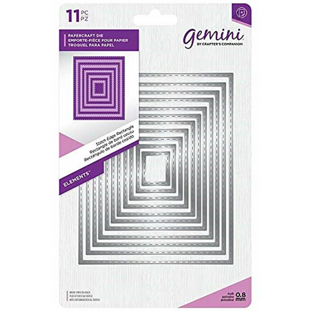 Gemini Die Elements Stitch Edge Rectangle