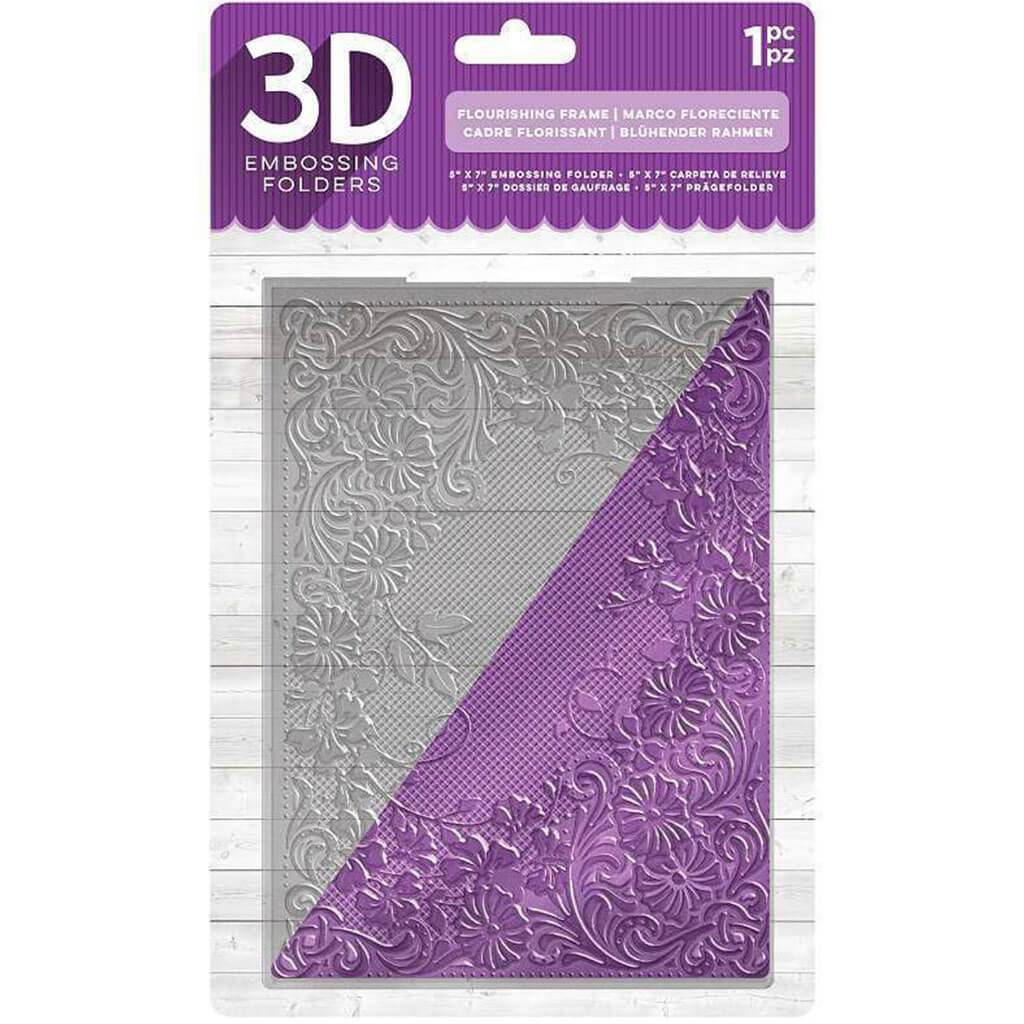 3D Embossing Folder Flourishing Frame