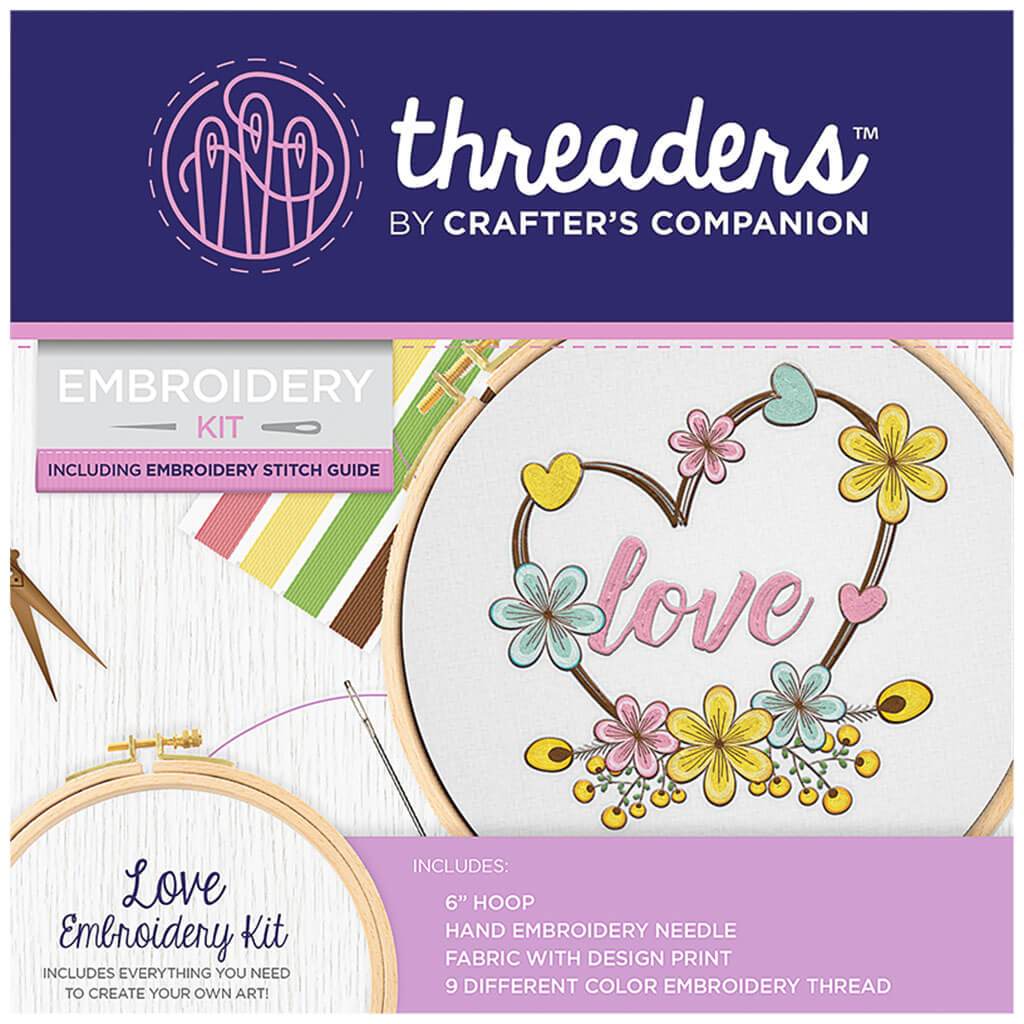 Embroidery Threaders Kit Love