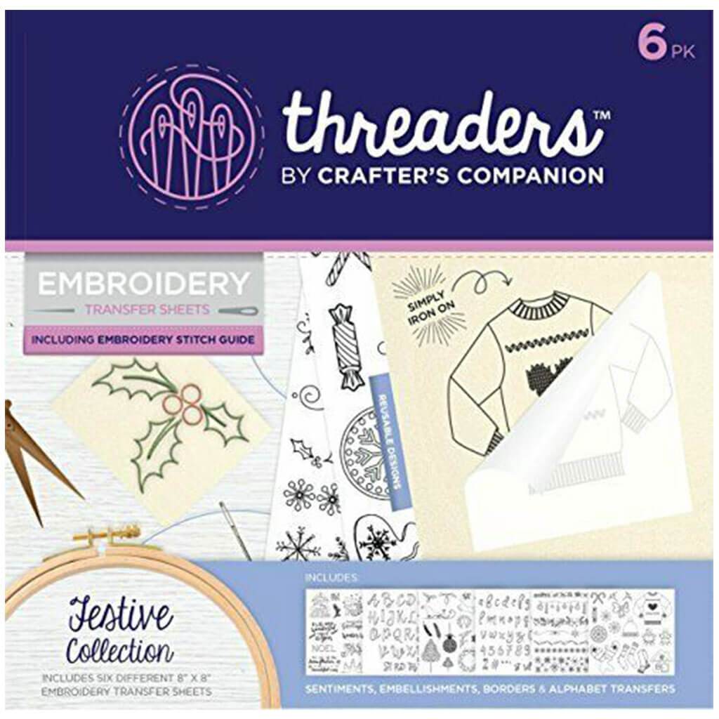 Embroidery Transfer Sheets Threaders  Festive