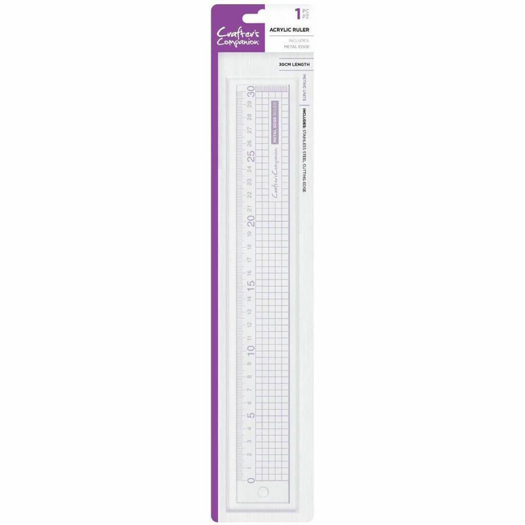 Metal Edge Acrylic Ruler 30cm