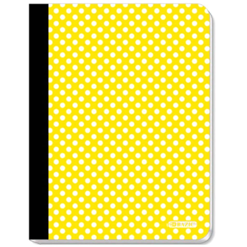 Bazic Composition Book C/R Polka Dot 100ct