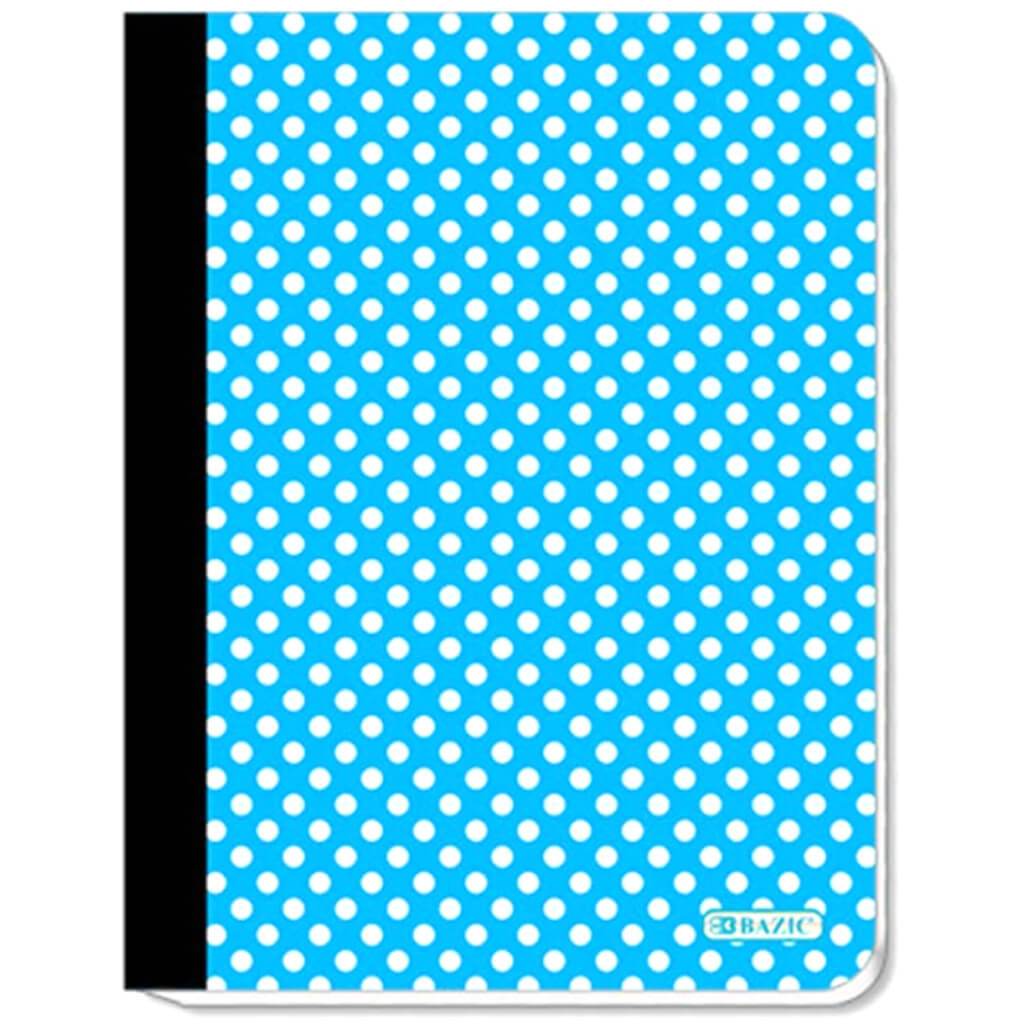 Bazic Composition Book C/R Polka Dot 100ct