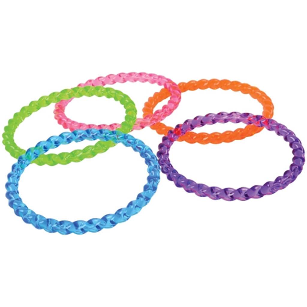 Crystal Plastic Bangle Bracelets