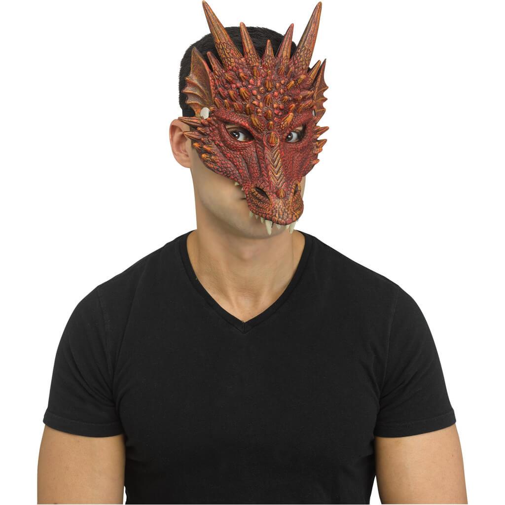 Realistic Mythical Dragon Mask