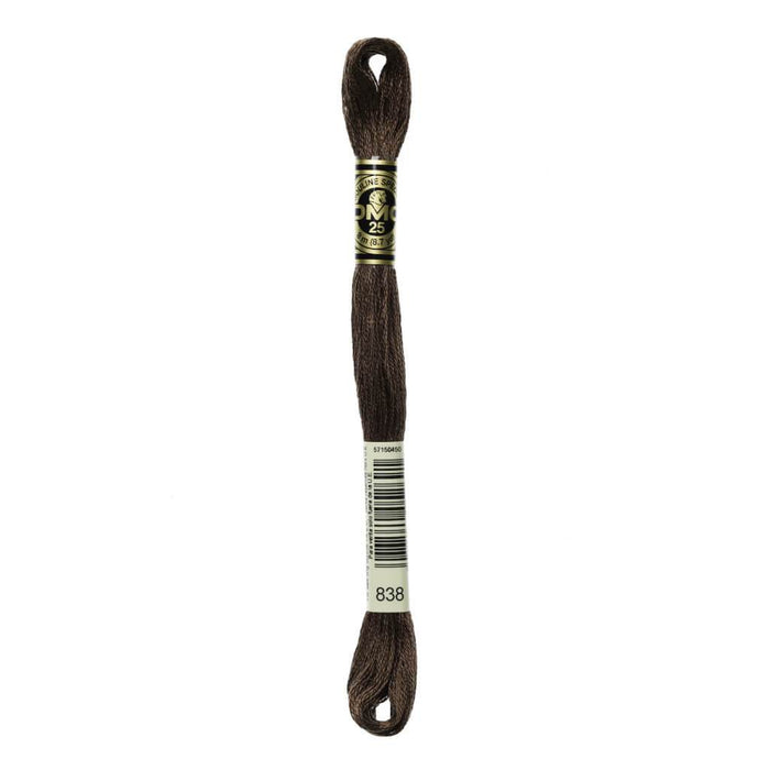 Dmc Floss Very Dark Beige Brown Brown 