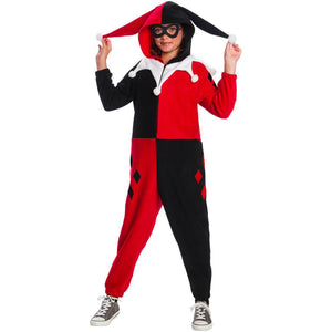 Harley Quinn Comfywear One Piece Jumpsuit Costume Medium