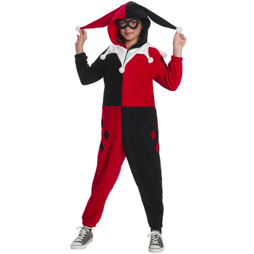 Harley Quinn Comfywear One Piece Jumpsuit Costume Medium