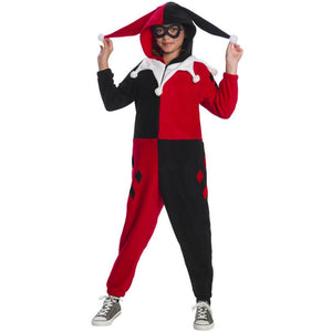 Harley Quinn Comfywear One Piece Jumpsuit Costume Medium