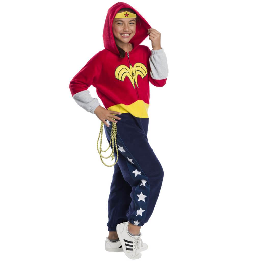 Wonder Woman Comfywear One Piece Jumpsuit Costume Medium