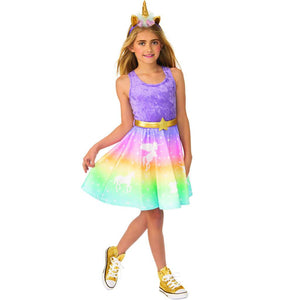 Unicorn Girl Child Costume Large