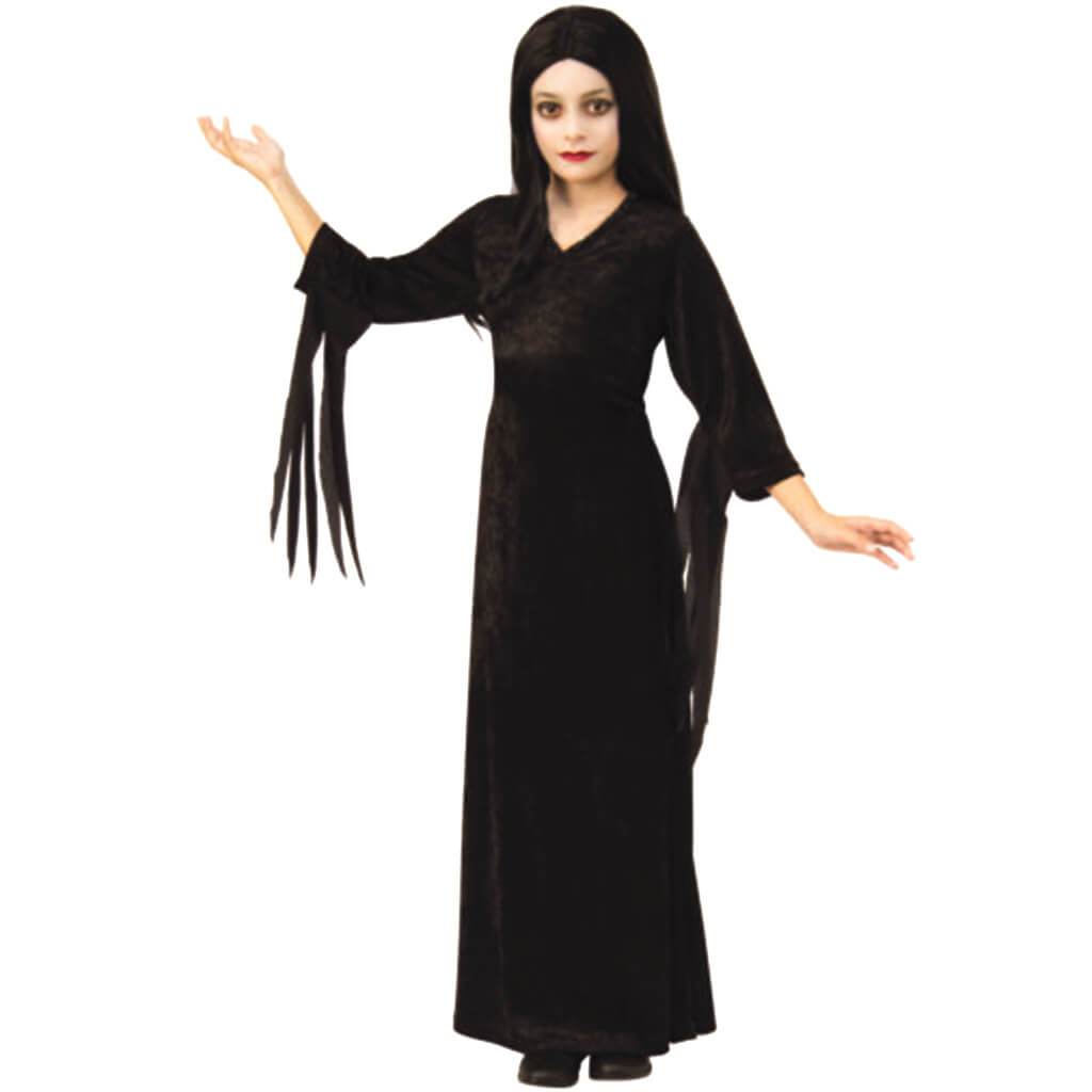 The Addams Family Animated Movie Morticia Child Costume Small