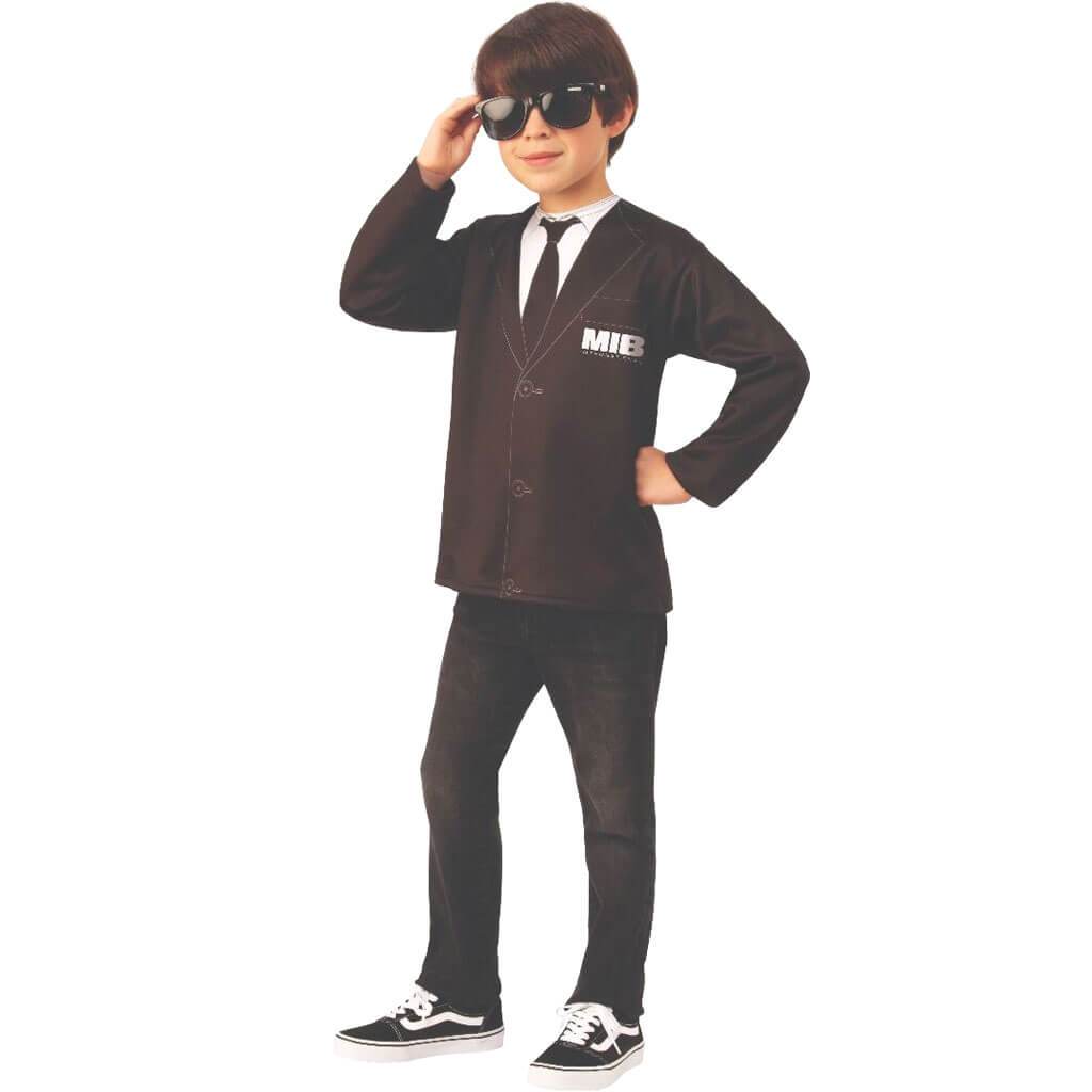 Men in Black Unisex Child Costume Top Large