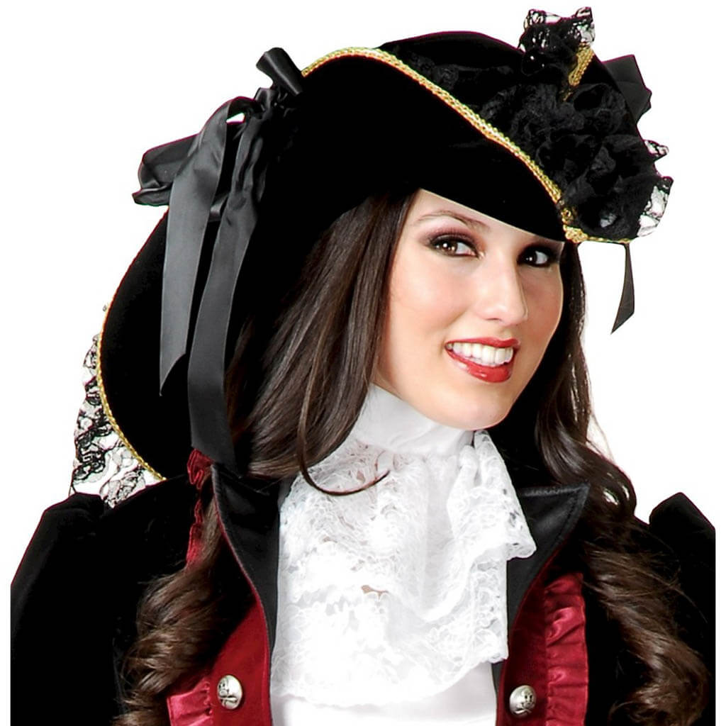 Deluxe Velvet Costume Pirate Hat