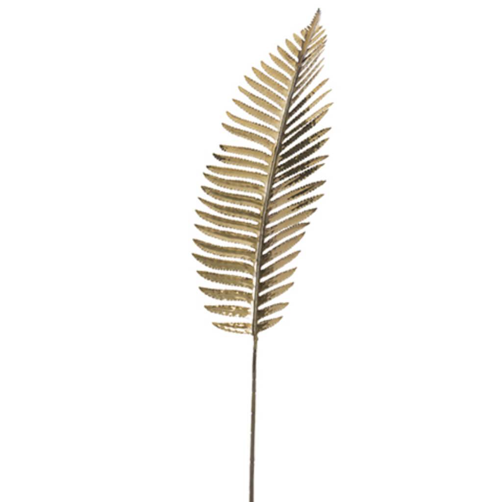 Metallic Fern Spray  Antique Bronze 39in