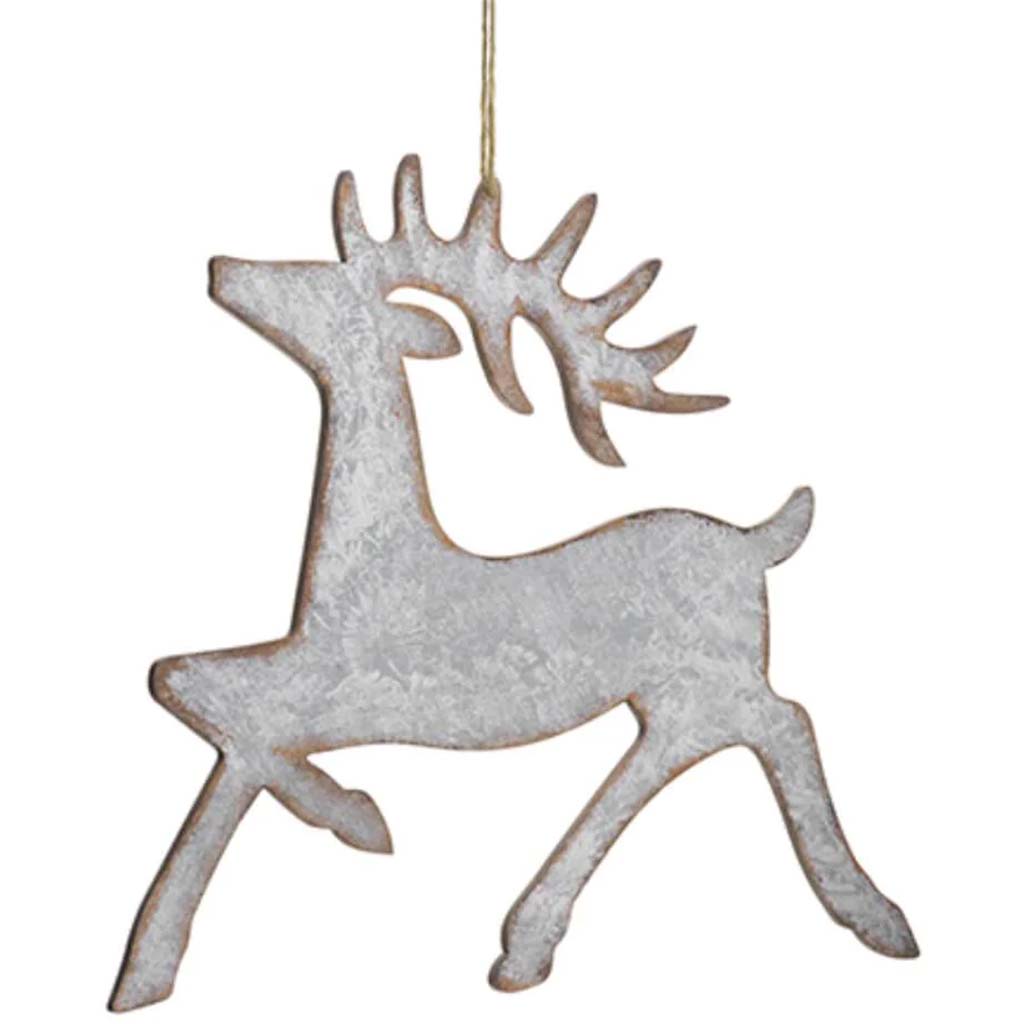 Reindeer Ornament Silver 16inH