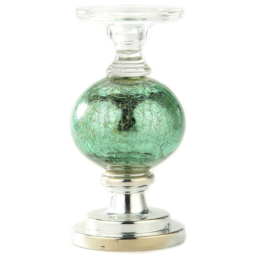 Green Glass Accessory, H:10in D:4.5in