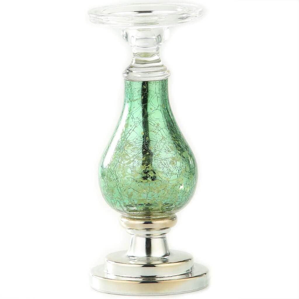 Green Glass Accessory, H:11in D:4.5in