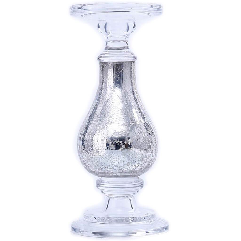 Silver Glass Accessory, H:11in D:4.5in