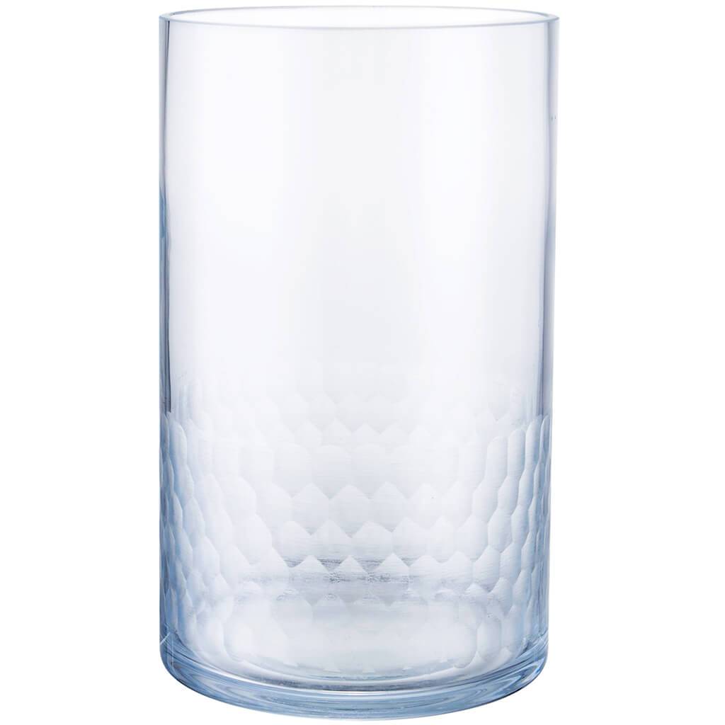 Clear Glass Vase H:8inD:4.5in