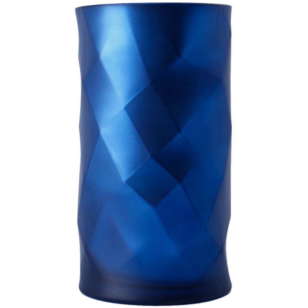 Blue Glass Vase H:10in D:5.5in