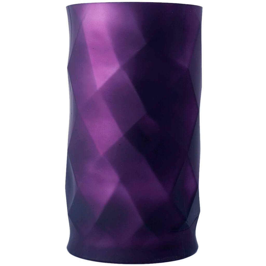 Purple Glass Vase H:10in D:5.5in