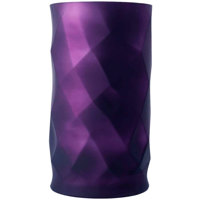 Purple Glass Vase H:10in D:5.5in