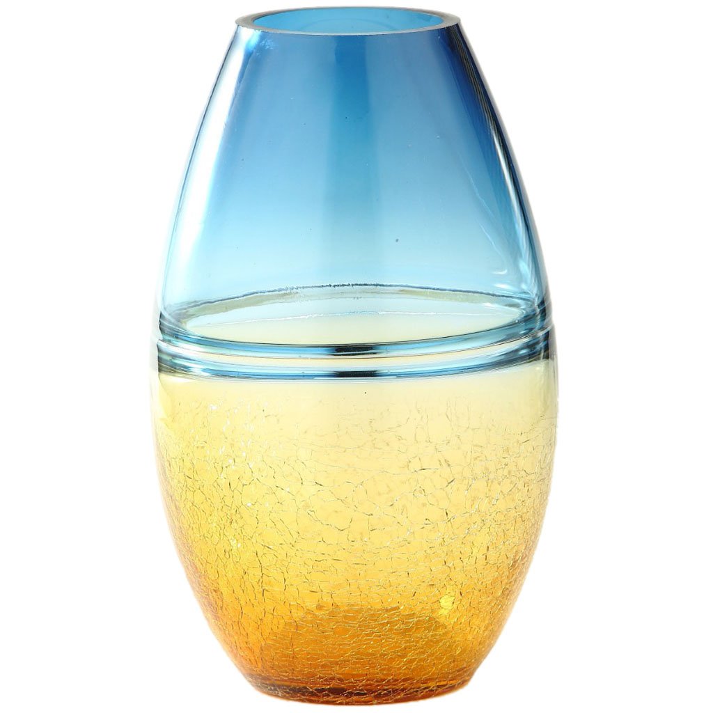 Glass Vase H:12.5in D:7.5in