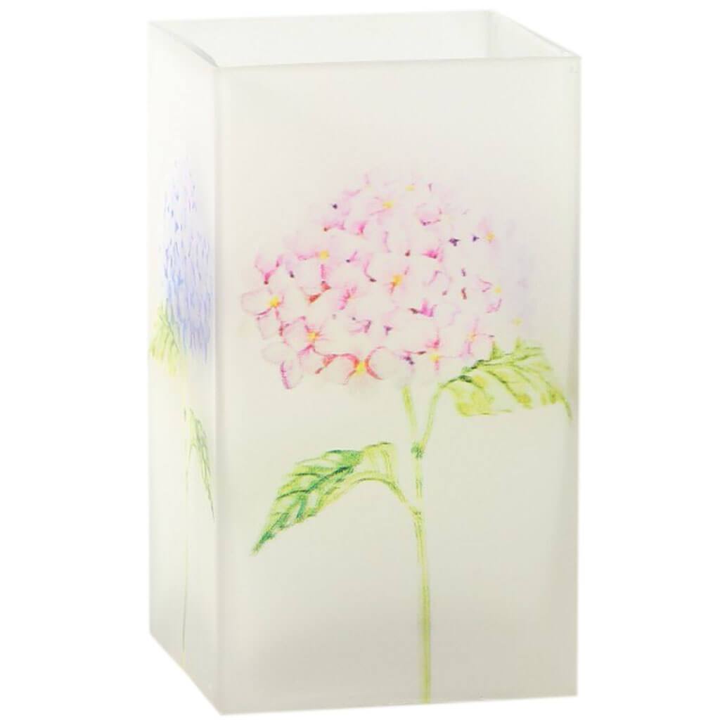 Square Glass Vase L:3.5inW:3.5inH:6.5in