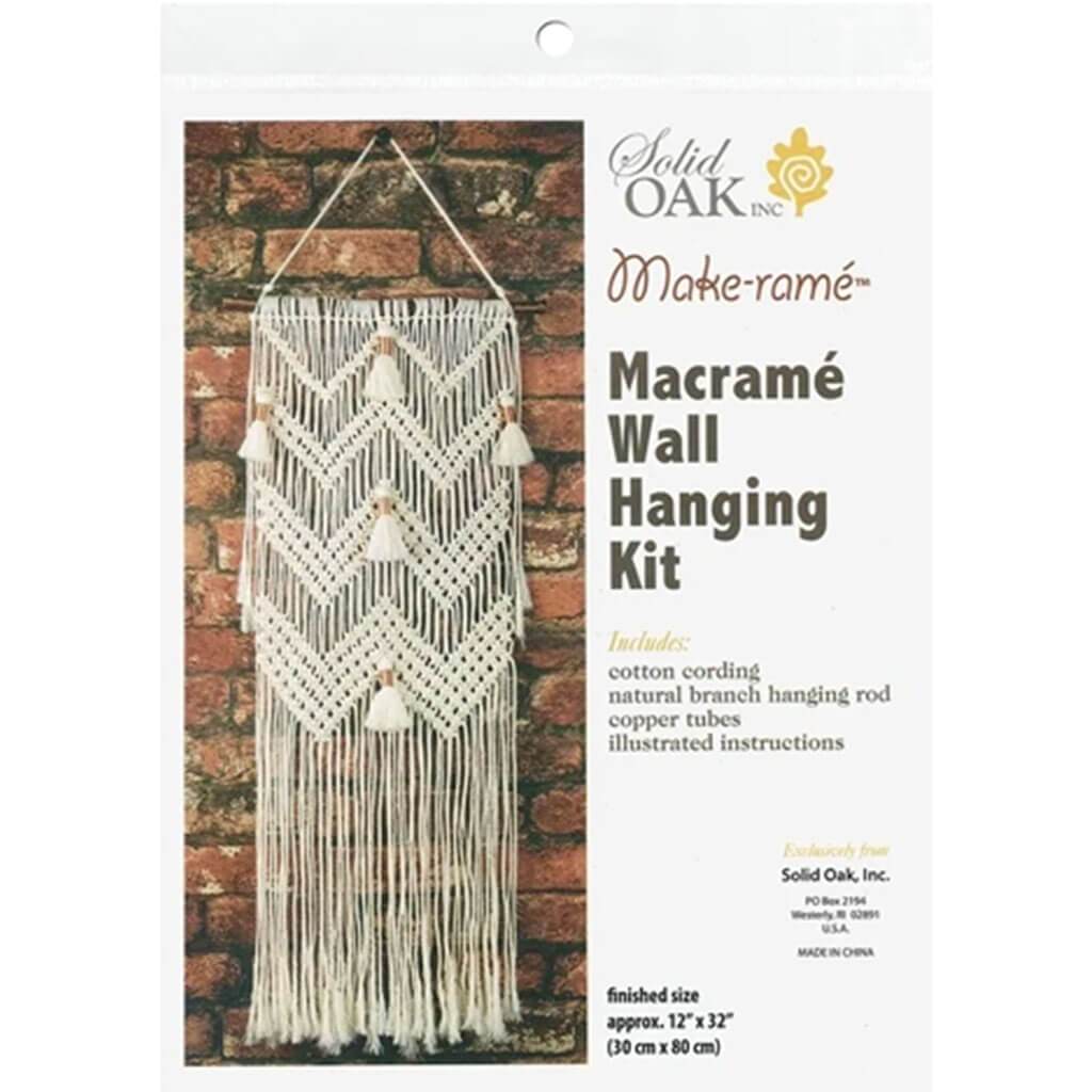 Macrame Wall Hanger Chevrons &amp; Tassels