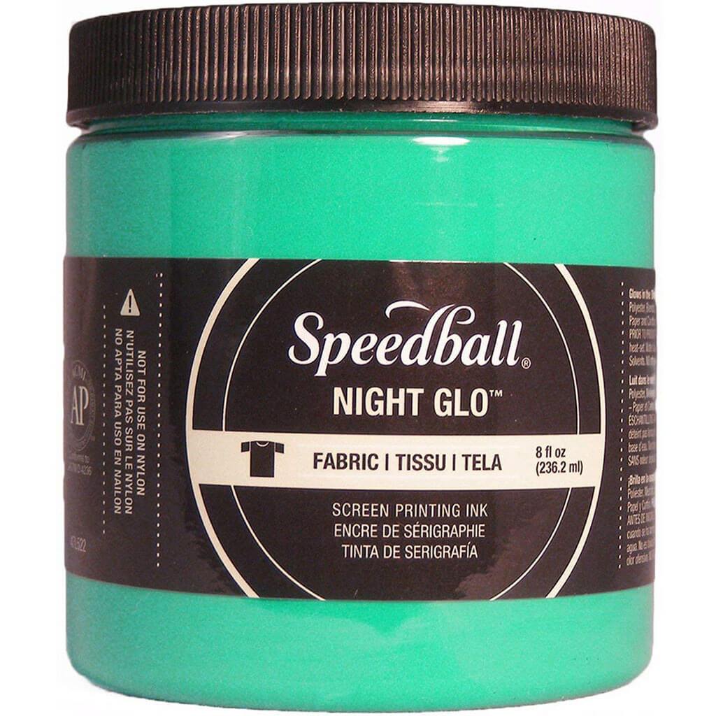 Acrylic Screen Printing Ink Night Glow Green 8oz