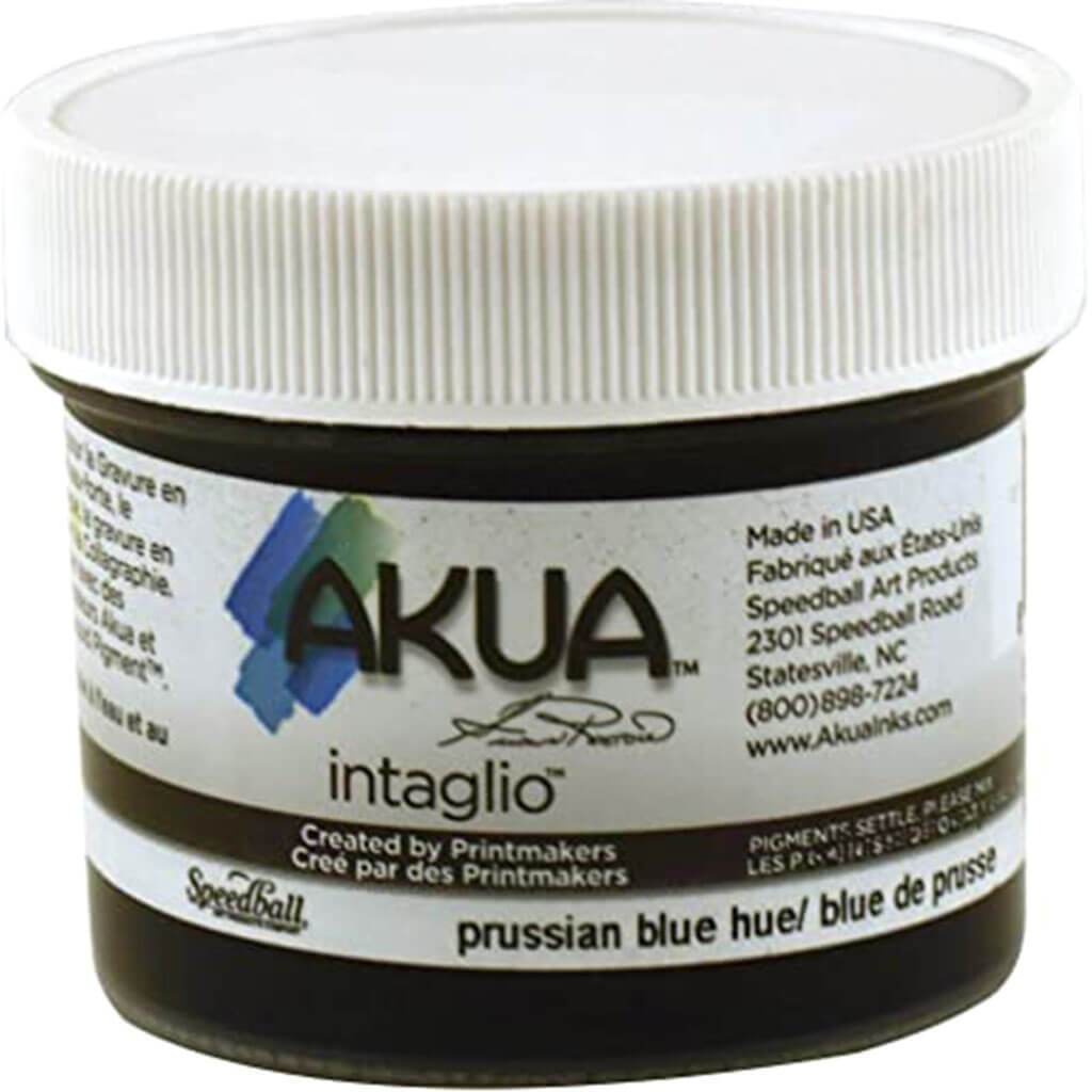 Akua Intaglio Ink Prussian Blue Hue 8oz