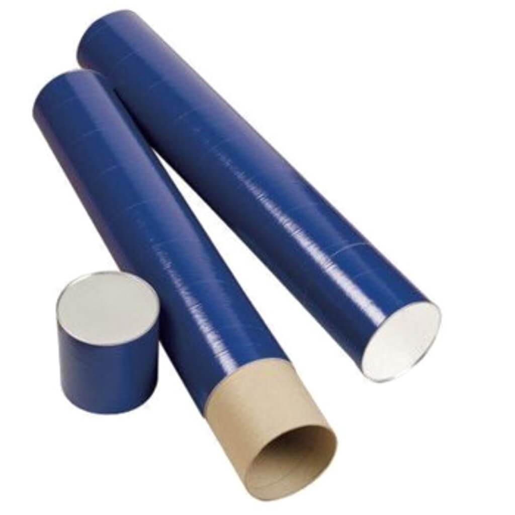 Indigo Fiberboard Tube