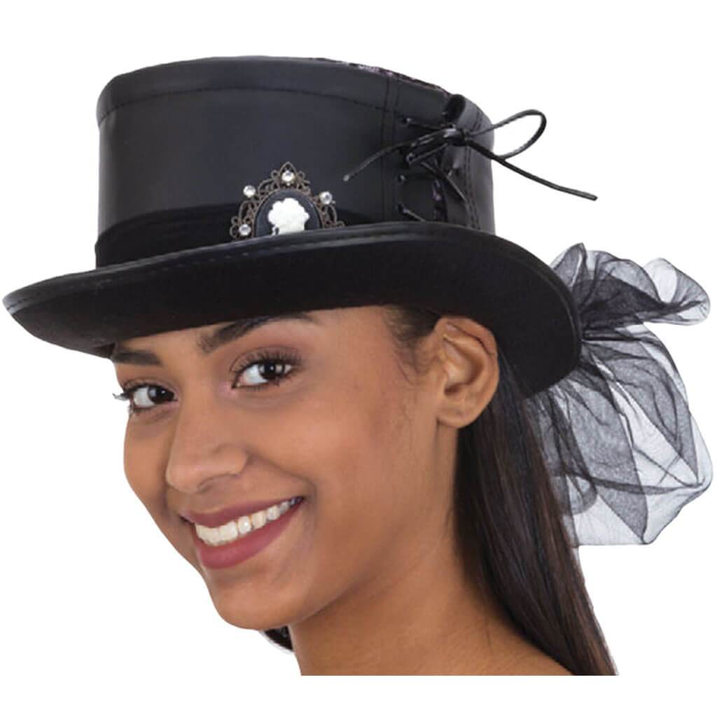 Victorian Style Hat Black