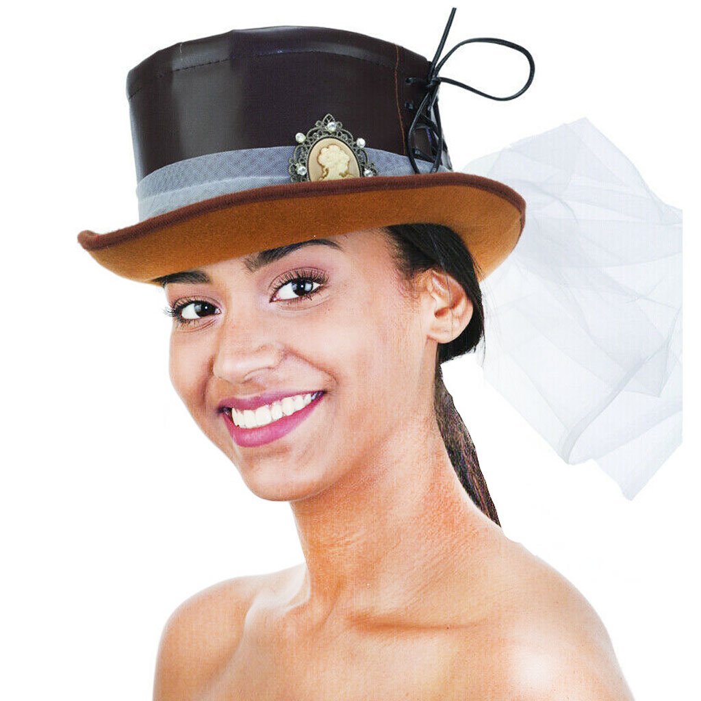 Victorian Style Hat Brown